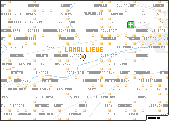 map of La Mallieue