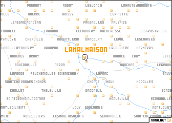 map of La Malmaison