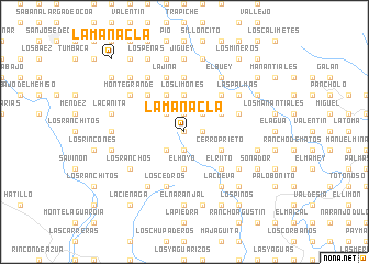 map of La Manacla