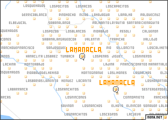 map of La Manacla