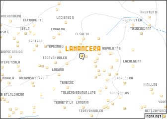 map of La Mancera