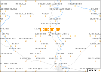 map of Lamancine