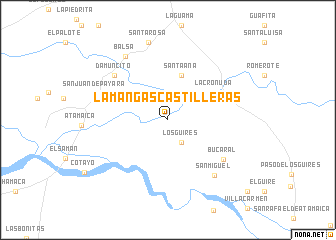 map of La Mangas Castilleras