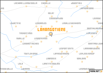 map of La Mangotière