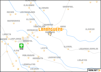 map of La Manguera