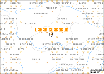 map of La Manigua Abajo