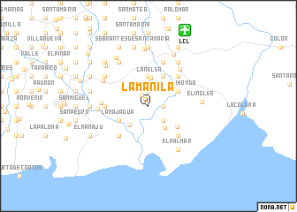 map of La Manila