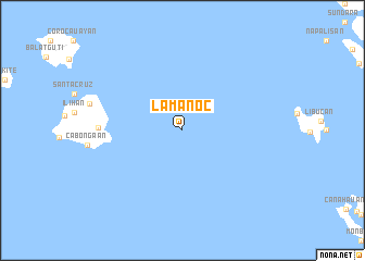 map of Lamanoc
