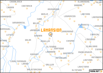 map of La Mansión