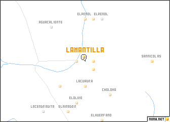 map of La Mantilla