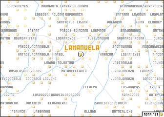 map of La Manuela