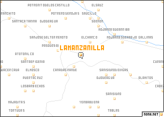 map of La Manzanilla