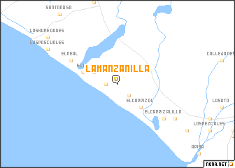 map of La Manzanilla