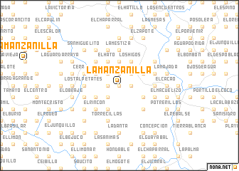 map of La Manzanilla