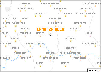 map of La Manzanilla