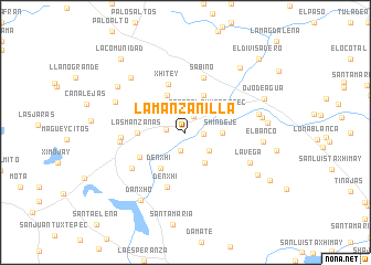 map of La Manzanilla