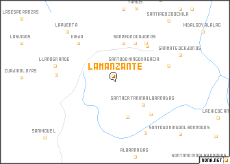 map of La Manzante