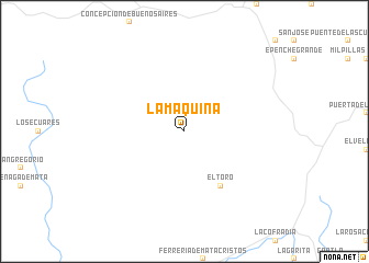 map of La Máquina