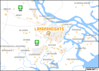 map of Lamara Heights