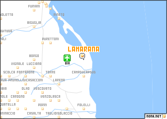map of La Marana