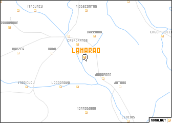 map of Lamarão