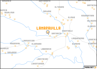 map of La Maravilla