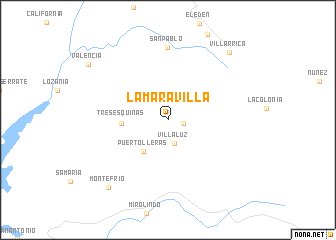 map of La Maravilla