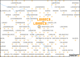 map of La Marca