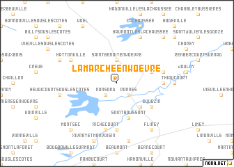 map of Lamarche-en-Woëvre