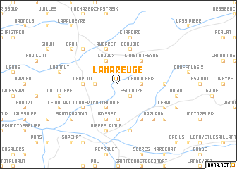 map of La Mareuge