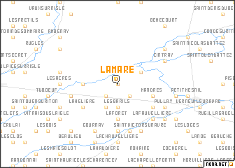 map of La Mare