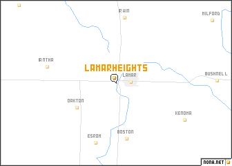 map of Lamar Heights
