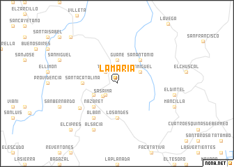 map of La María