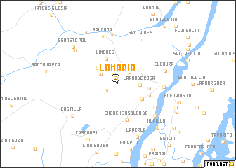 map of La María