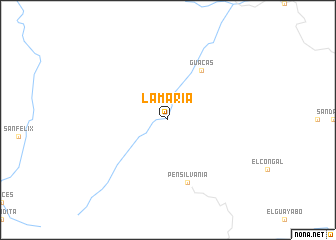 map of La María