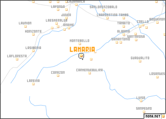 map of La María