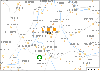 map of La María