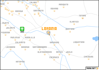 map of La María