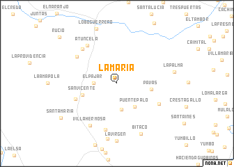 map of La María