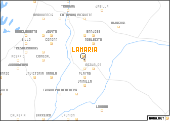 map of La María