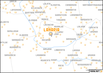 map of La María