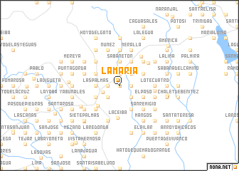 map of La María