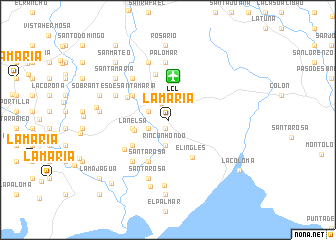 map of La María