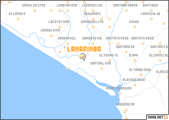 map of La Marimba