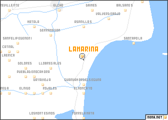 map of La Marina