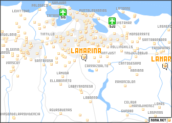 map of La Marina