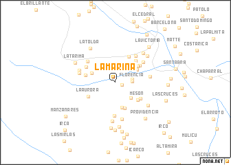 map of La Marina