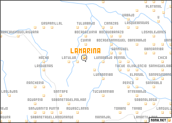 map of La Marina