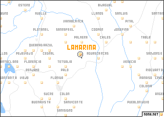 map of La Marina