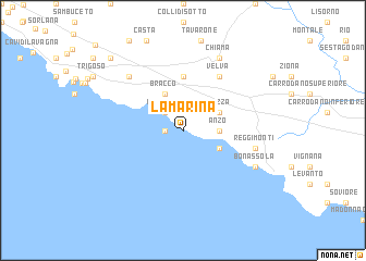 map of La Marina